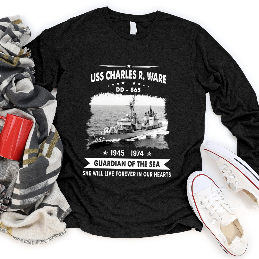 Charles R Ware Ship USS Charles R. Ware DD 865 Father's day, Veterans Day USS Navy Ship ...
