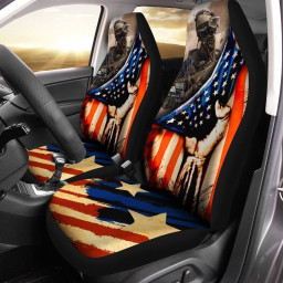 Personalized Veteran Car Seat Covers Custom Photo Car Accessories Gifts Idea - Gearcarcover - 1