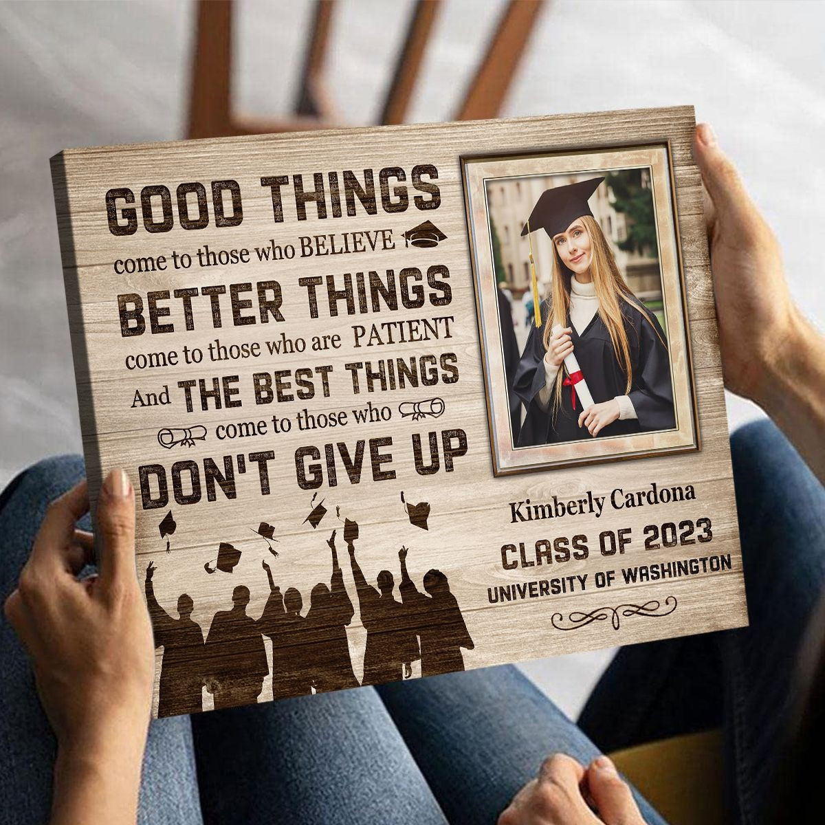 Sentimental Graduation Gift Personalized Graduation Gift, Graduation Canvas Prints for Daughter, S ...
