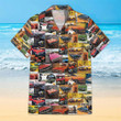 Cars from the '50s, 3D Printed Men's Hawaiian Shirt