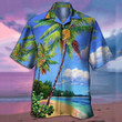 🎁Men's Funky Hawaiian Coconut Print Short Sleeve Shirt Casual Shirt