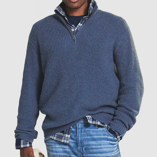 Men's Business Casual Zipper Sweatshirt