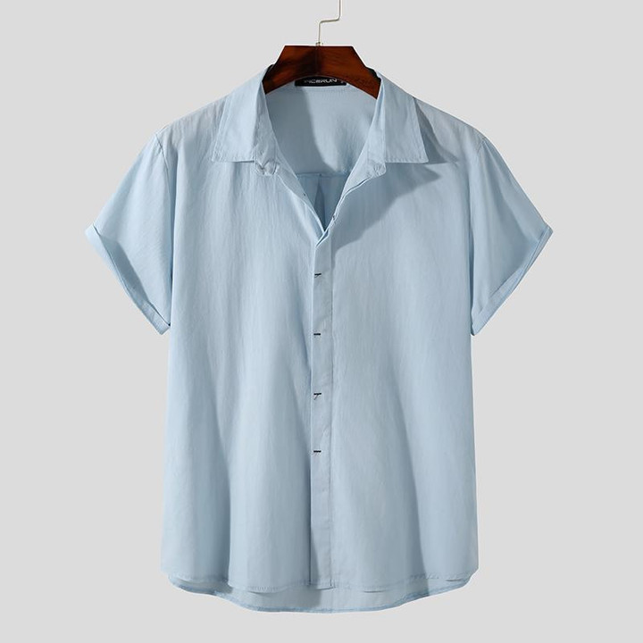 Men's Casual Thin Solid Color Shirts