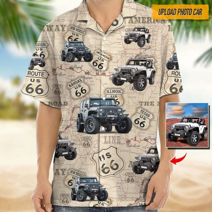 Car Photo Hawaiian Shirt