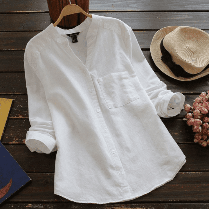 Japanese Style Handmade Cotton Casual Loose Shirt