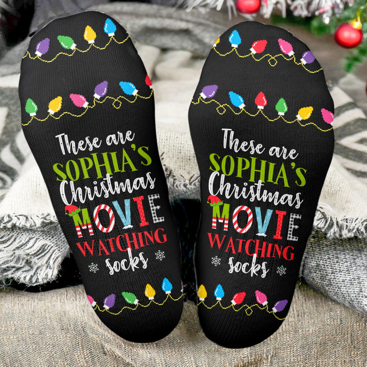 Christmas Movies Watching Socks