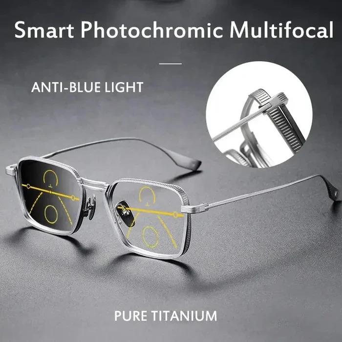 👓 Luxury Multifocal Anti-Blue Light Progressive Reading Glasses