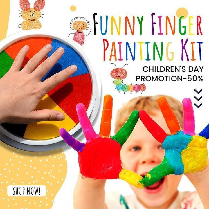 🎁 Funny Finger Painting Kit