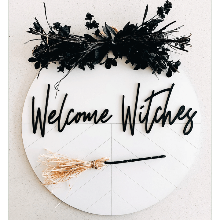 Welcome Witches Halloween Front Door Sign 🎃Early Halloween Promotions - 50% OFF🎃