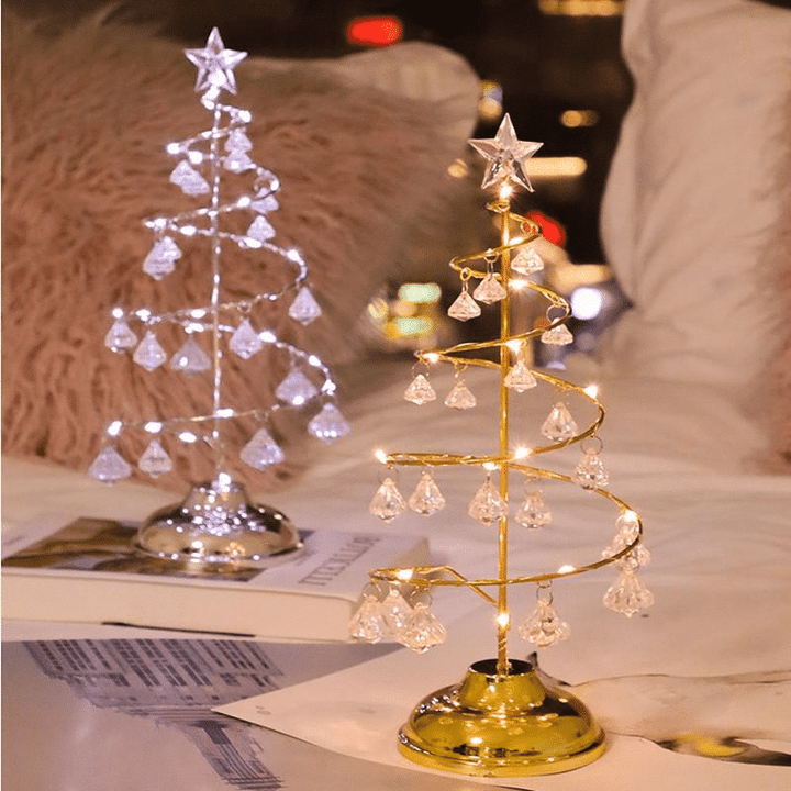 🎁 Christmas Tree Shaped Crystal Lamp