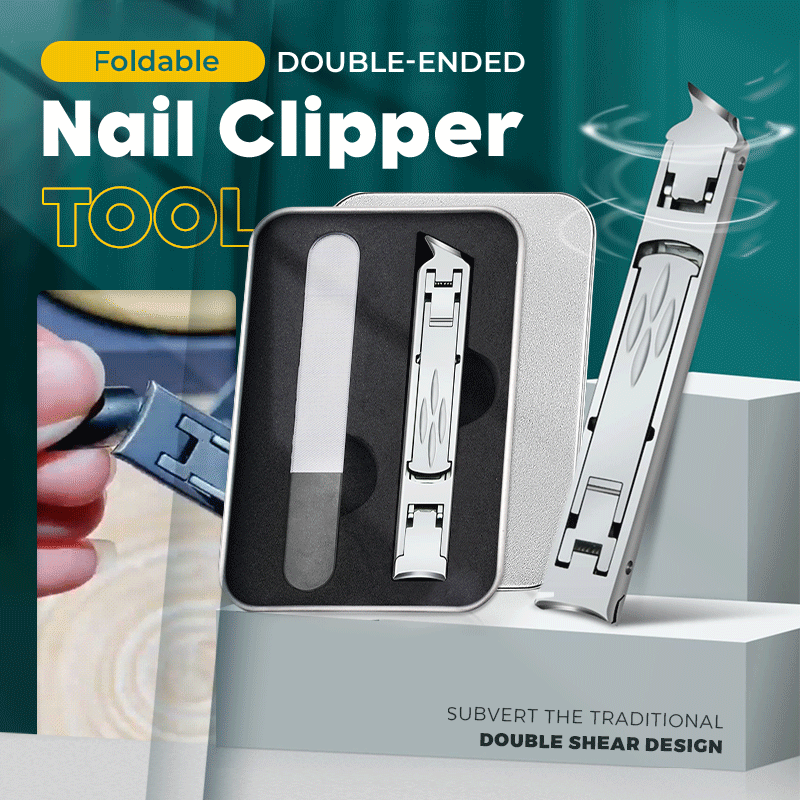 Foldable Double-Ended Nail Clipper Tool 🔥SALE 50% OFF🔥