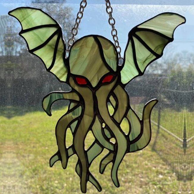 Stained Glass Cthulhu Suncatcher🔥(Free Shipping)