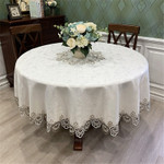Luxury Table Cloth Lace Europe Tablecloth for Dinning Table Embroidered Tablecloth for Home Decor Round Table Cover Dust Cover