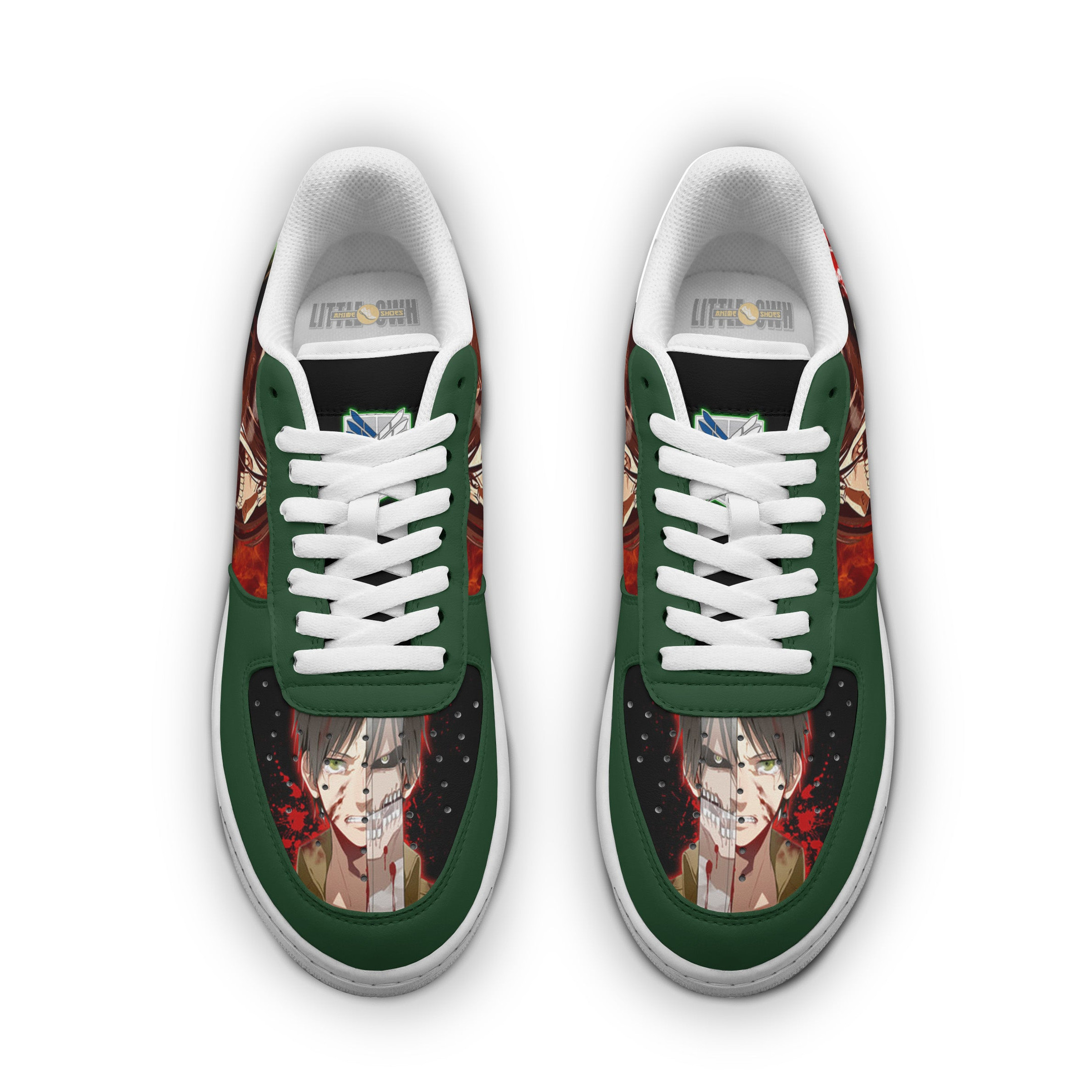 Eren Yeager AF Sneakers Custom Attack On Titan Anime Shoes - LittleOwh - 3