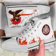 Zuko High Top Canvas Shoes Custom Avatar: The Last Airbender Anime Sneakers - LittleOwh - 4
