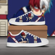 Todoroki Sneakers Shoto My Hero Academia Shoes Custom Anime Skate Low Tops - LittleOwh - 1