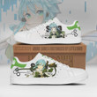 Shino Asada Sneakers Custom Sword Art Online Anime Skateboard Shoes - LittleOwh - 1