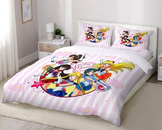 Sailor moon Anime Manga Bettlaken Spannbetttücher 150X210cm Neu 