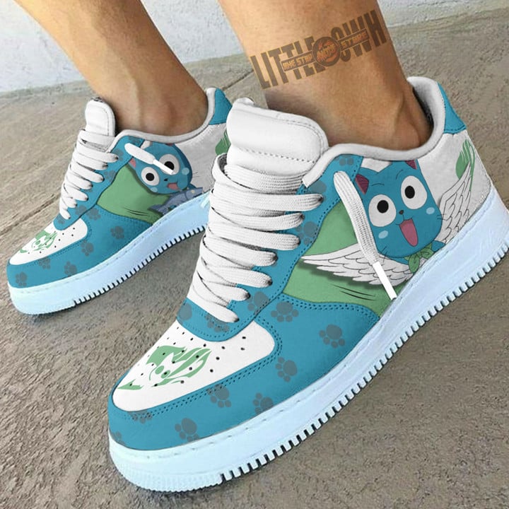 Fairy Tail Happy AF Sneakers Custom Anime Shoes - LittleOwh - 4
