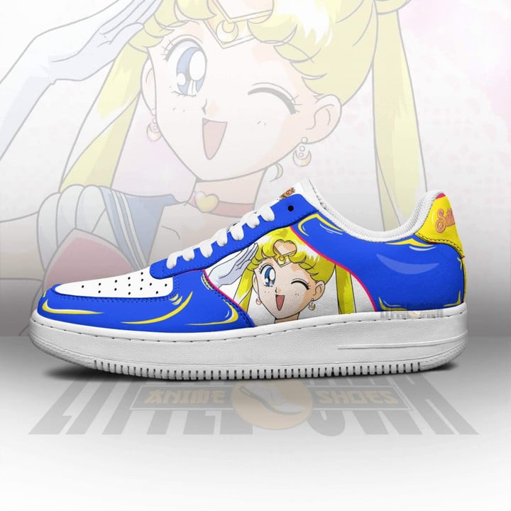 Usagi Tsukino AF Sneakers Custom Sailor Moon Anime Shoes - LittleOwh - 4