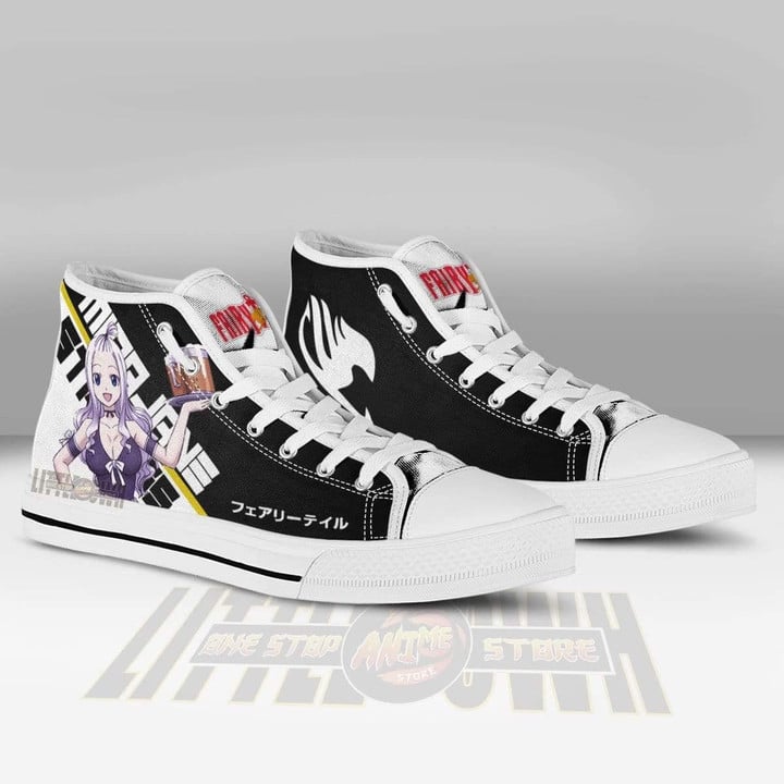 Mirajane Strauss High Top Canvas Shoes Custom Fairy Tail Anime Sneakers - LittleOwh - 3