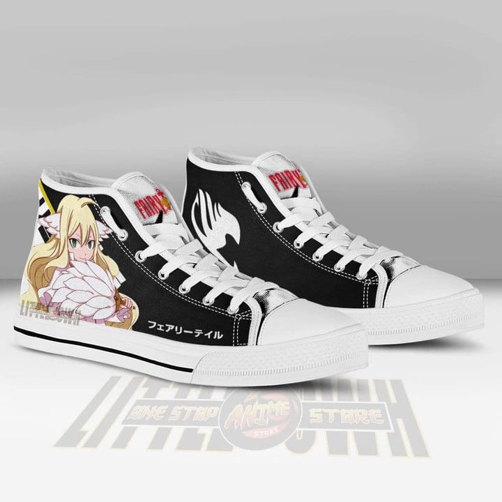 Mavis Vermillion High Top Canvas Shoes Custom Fairy Tail Anime Sneakers - LittleOwh - 3