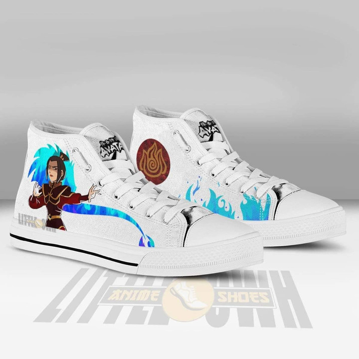 Azula High Top Canvas Shoes Custom Avatar: The Last Airbender Anime Sneakers - LittleOwh - 3