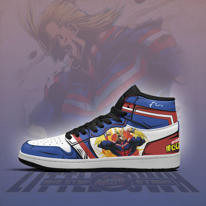 MHA All Might JD Sneakers Custom My Hero Academy Anime Shoes - LittleOwh - 4