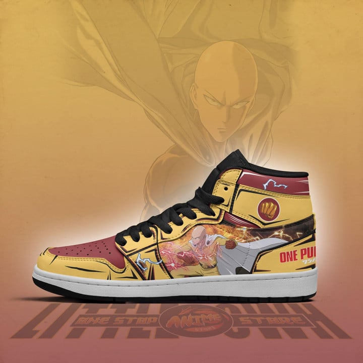 Saitama JD Sneakers Custom One Punch Man Anime Shoes - LittleOwh - 4