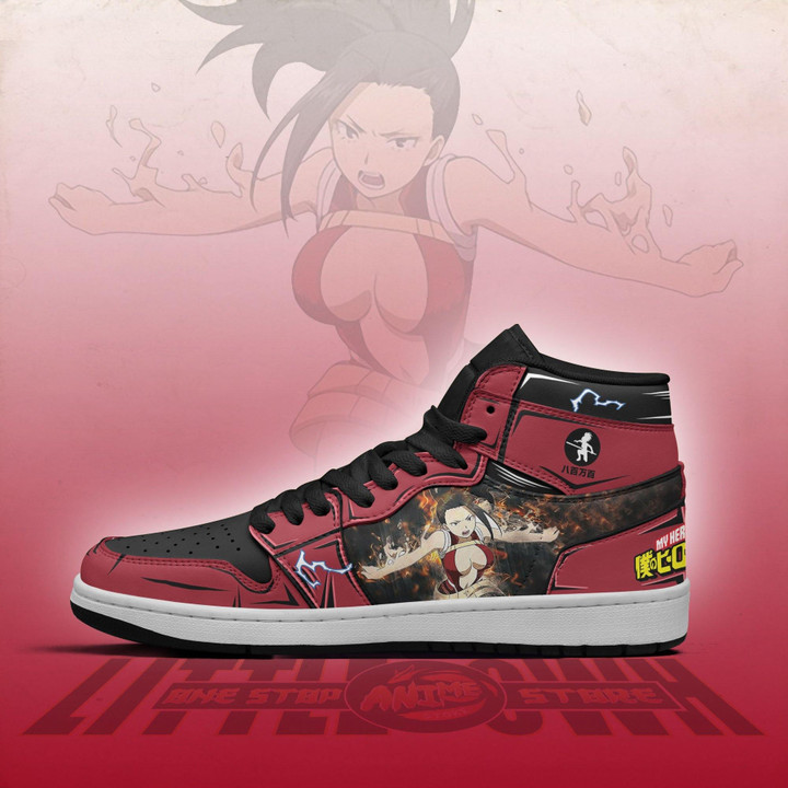 MHA Momo Yaoyorozu JD Sneakers Custom My Hero Academy Anime Shoes - LittleOwh - 4