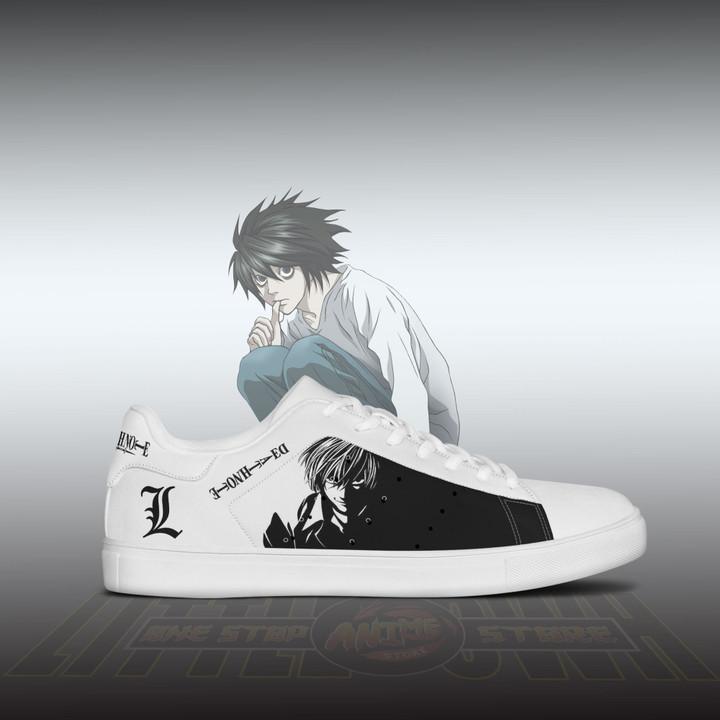 Ryuzaki Skate Sneakers Custom Death Note Anime Shoes - LittleOwh - 2