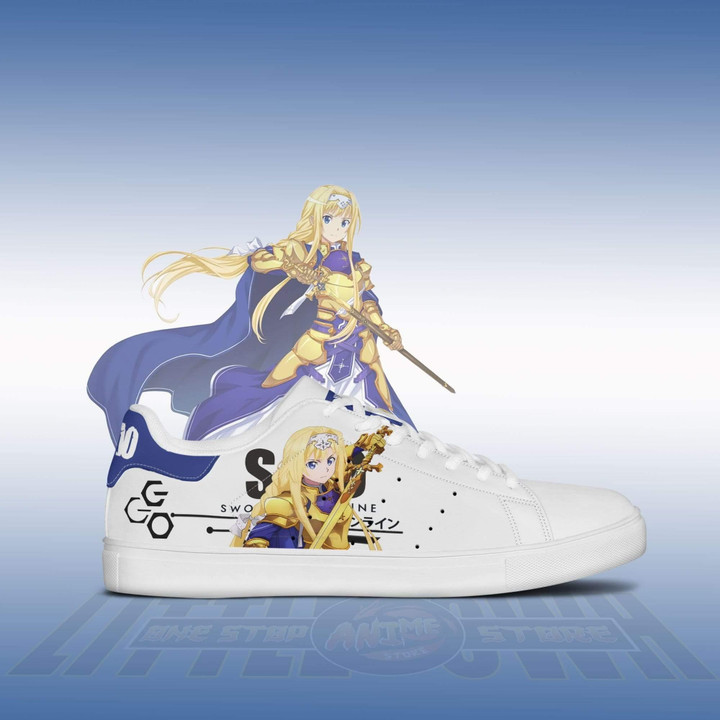 Alice Zuberg Sneakers Custom Sword Art Online Anime Skateboard Shoes - LittleOwh - 2