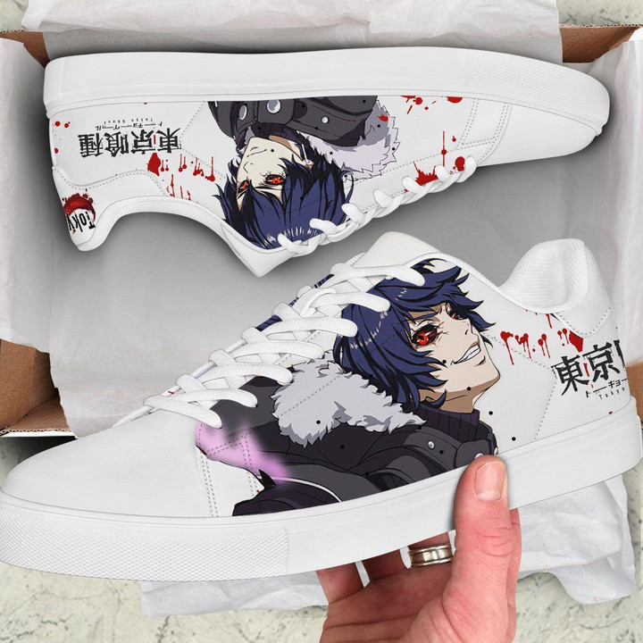 Ayato Kirishima Skate Sneakers Custom Tokyo Ghoul Anime Shoes - LittleOwh - 2