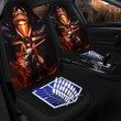 Attack On Titan Car Seat Cover Brown Mikasa Anime Gift For Fans-8xgear.com