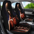 Attack On Titan Car Seat Cover Eren Anime Gift For Fans-8xgear.com