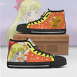 Sailor Venus High Top Shoes Custom Sailor Moon Anime Canvas Sneakers - LittleOwh - 2