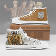 Training Corps High Top Canvas Shoes Custom Attack on Titan Anime Mixed Manga Style - LittleOwh - 1