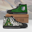 Armin Arlert High Top Canvas Shoes Custom Attack on Titan Anime Mixed Manga - LittleOwh - 2