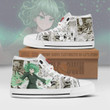 Tatsumaki High Top Canvas Shoes Custom One Punch Man Anime Mixed Manga Style - LittleOwh - 1