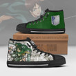 Attack on Titan Shoes Eren Yeager High Tops Custom Anime Canvas Sneakers - LittleOwh - 2