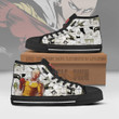 Saitama High Top Canvas Shoes Custom One Punch Man Anime Mixed Manga Style - LittleOwh - 2
