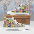 Haikyuu High Top Canvas Shoes Custom Cute Chibi Face Anime Sneakers - LittleOwh - 1