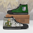 Historia High Top Canvas Shoes Custom Attack on Titan Anime Mixed Manga - LittleOwh - 2