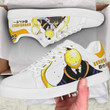 Korosensei Skate Sneakers Assassination Classroom Custom Anime Shoes - LittleOwh - 2