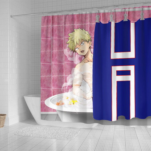 Bakugo Shower Curtain My Hero Academia MHA Anime Bathroom Decor