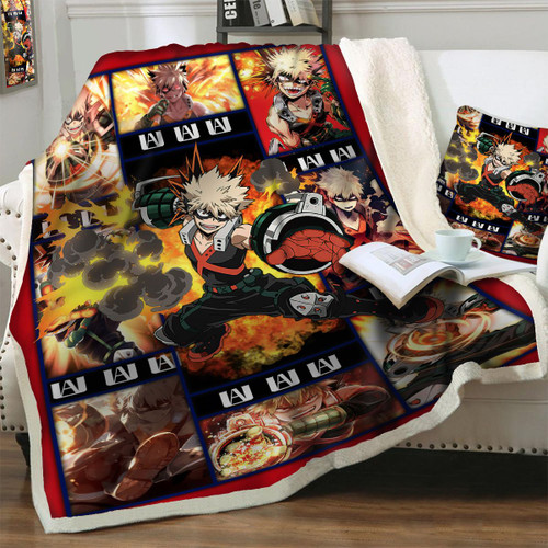 Bakugou My Hero Academia Sofa Throw Blanket MHA Anime Home Decor