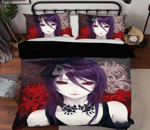 Tokyo Ghoul Bed Set Rize Kamishiro Anime Bedding