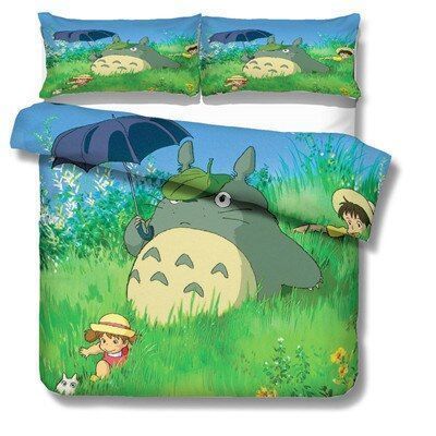 My Neighbor Totoro Bed Set Mei And Totoro Anime Bedding