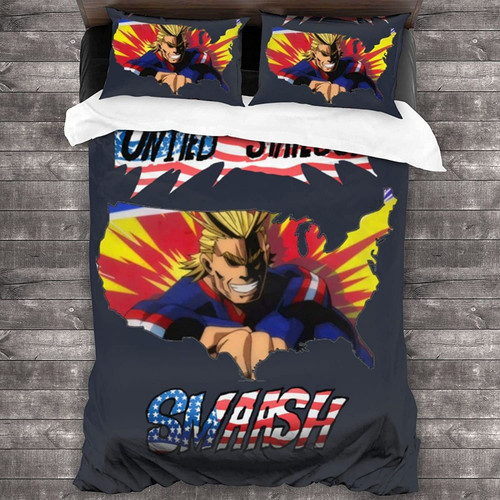 Al Might Smash My Hero Academia Bedding Custom Anime Bed Set