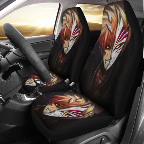 Bleach Car Seat Covers Black Kurosaki Ichigo Anime Car Accessories